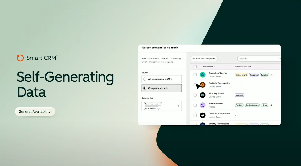 hubspot crm auto-gerador